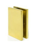  72mm Glass Shower Wall Bracket (Wall-to-Glass)/Brass Polish