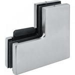 Corner Fixing with a Stopper / Satin, Silver