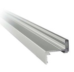 Z type Profile Set for Glass Door Frame, H=2510 mm / Satin, Silver
