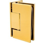  Glass Shower Hinge with Masking Cap  / Brass Polish