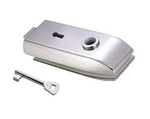  Glass Door Single-Action Lock with Key  prepared for Handle /Satin