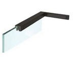 22 x 14 cm  Clamp (Wall-Glass) / Left/  Polish, Satin, Black