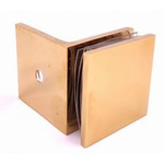 45x45 90°  Polish Brass Shower Clamp 