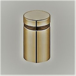 Ø 20 mm Distance Fixing for Glass Ads Panel/Brass Polish, Brushed