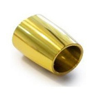 Ø 19 mm End Mount for Support Bar/ Brass Polish