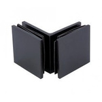 45 mm Square 90° Connector (Glass-to-Glass) / Matte Black