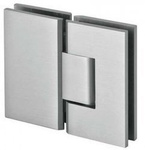 Frameless Door 180° Spring Hinge (wall-glass) / Satin, Polish