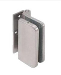 Glass Door Hinge / Satin, Silver