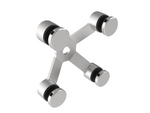 4 x Ø30 mm Spider Glass Holder/ AISI 304/ Satin