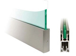 Door & Fixed Panel Rail Set  DRMN100 / Satin
