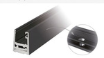Fixed Panel 27x27 Black Profile with Seals (8-10 mm Glass)