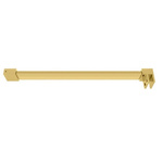 30x10 mm Shower Support Bar Kit /L=120 cm/ Brass Polished