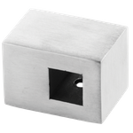 Flat Back Crossbar Holder for 10x10 mm Profile / SATIN