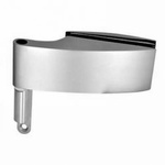 Glass Door Hinge / Satin, Silver