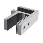 90° Angle 12-15 mm  Glas-Glass Connector/ Satin