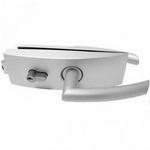 Glass Door Lock with Handle and Cylinder / Al anodized
