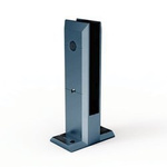 Glass Balustrade Square Minipost , 15 - 17,52 mm,  aluminium, RAL  7016