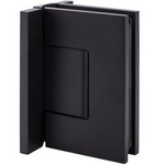 W2G Black Glass Shower Hinge (hidden screws) for loft