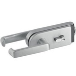 Glass Door Lock with Handle and Cylinder
