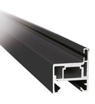 H type Black Profile Set for Glass Door Frame, H=2510 mm / Satin, Silver
