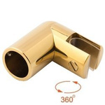 End Ø 19 mm Shower Support  / Brass Polish