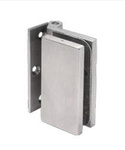 Glass Door Hinge / Satin, Silver