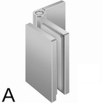 Wall-Glass  Hinge S101 with Masking Caps/ Chrome Polish 