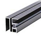 Set composed of two aluminium sealing profiles with the magnetic strip glass to wall installation 90°