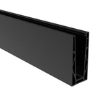 Black Top Mounting U Type  Balustrade Channel