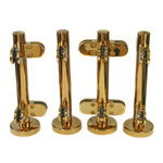 Minipost,  glass 8-17,52mm AISI 304/ Brushed or Polished Gold Finishing 