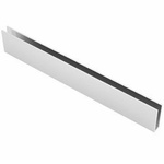 H=40mm U profile for Glass Panels  - Top mounting/ Polish - 8,10 mm