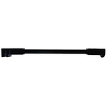 15 mm Square Shower Support Bar Kit/  Matte Black