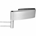 Glass Door Hinge / Satin, Silver
