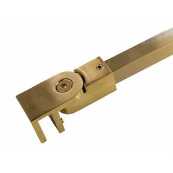 15 mm Square  Shower Support Bar Kit / L=120 cm / Gold Brushed
