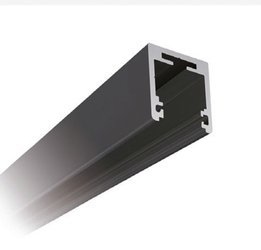 Fixed Panel 38x34 Black Profile with Seals for 10-10,76 and 12-12,76 mm Glass - Top Mounting