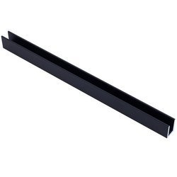 Black U Channel for Glass Panels & Doors