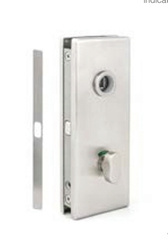 Bathroom Glass Door Magnetic  Lock with  Blockade Function (without Handle)