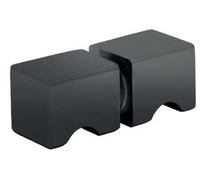 27x32mm Glass Door Black Knob