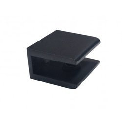 30 mm Square Glass Shelf Clamp / Matte Black