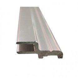 H Type Wall Channel for Shower Glass Door Magnetic Seal / Chrome Polish