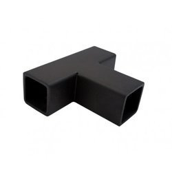 15 mm Square 3-Way Joint / Matte Black