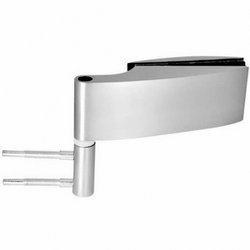 Glass Door Hinge / Satin, Silver