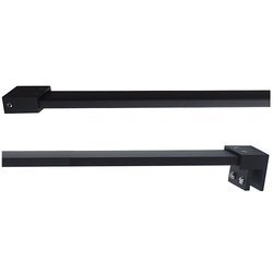 30x10 mm Shower Support Bar Kit/  Matte Black