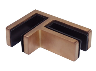 90° Angle 12-15 mm  Glas-Glass Connector/ Copper