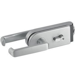 Glass Door Lock with Handle and Cylinder