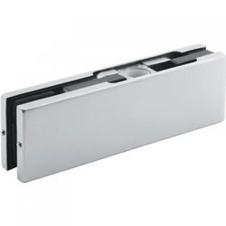 Frameless Bottom Hinge / Satin, Silver