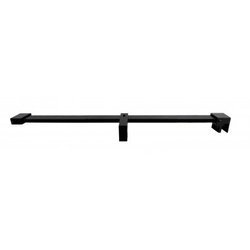 30x10 mm Shower Support Bar Kit/  Matte Black