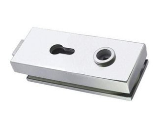 Glass Door Single-Action Lock  prepared for Standard Cylinder and Handle