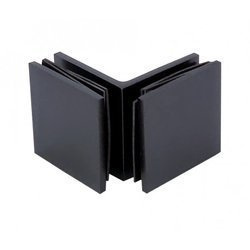 45 mm Square  90° Connector (Glass-to-Glass) / Matte Black