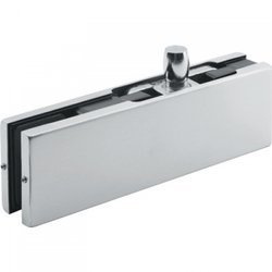 Frameless Overpanel Fixing with Pin / Satin, Silver